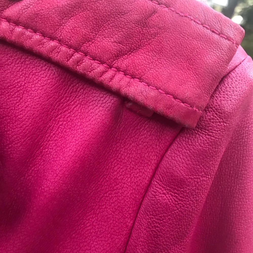 Iro distressed red leather jacket - Picture 6 of 7